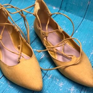 Ballerina Pointy Toe Strappy Flats